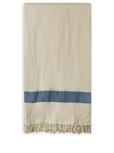 The House Of Lyria Ospitalità Linen Bath Towel In White