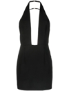 Dsquared2 Halterneck Open-back Minidress In Black