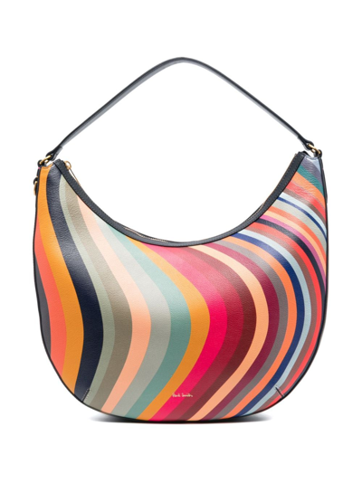 Paul Smith Large Swirl Shoulder Bag In Blue