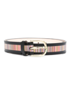PAUL SMITH STRIPED LEATHER BELT