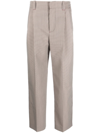 MARNI PLEATED CROPPED TROUSERS