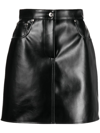 Msgm High-rise Fitted Miniskirt In Brown