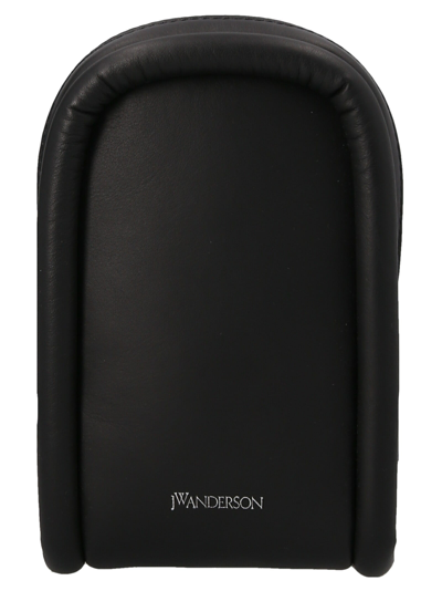 Jw Anderson Zip-up Bumper Phone Bag In Black