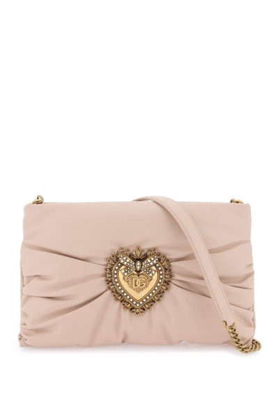 Dolce & Gabbana 'devotion' Soft Crossbody Bag In Pink