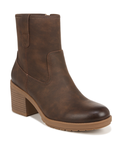 Dr. Scholl's Women's Pearl Booties In Brown Faux Leather