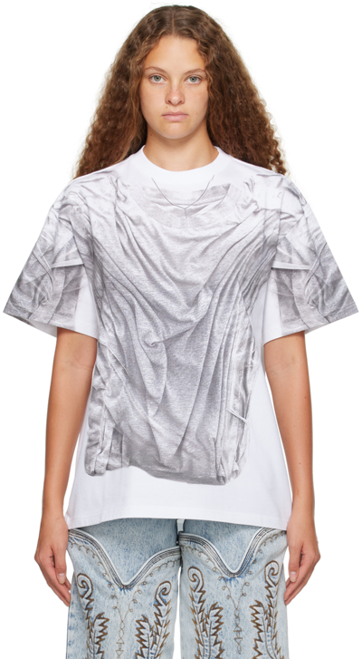 Y/project White Compact Print T-shirt