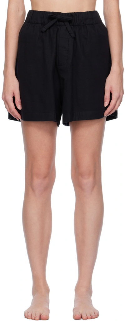 Tekla Drawstring-waist Shorts In Lucid Black
