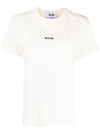 Msgm Logo Printed Crewneck T In White