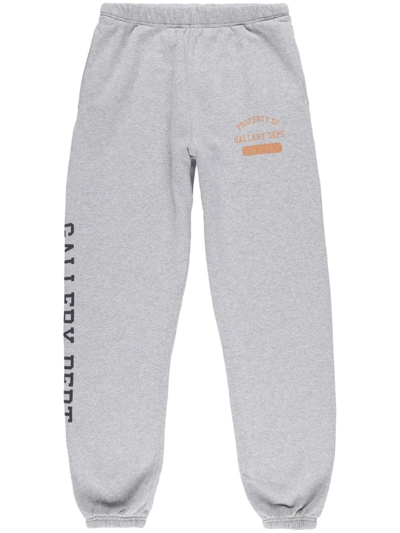 Gallery Dept. Tapered Logo-print Cotton-jersey Sweatpants In Grey