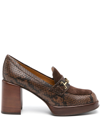 Tod's 80mm Square-toe Pumps In Brown