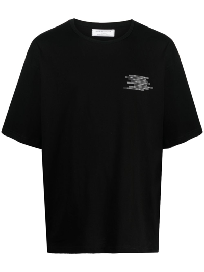 Société Anonyme Logo-print Cotton T-shirt In Black