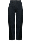 Lemaire High-rise Cropped Jeans In Blue