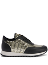 Giuseppe Zanotti Jimi Lace-up Sneakers In Multicolour