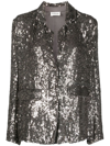 P.A.R.O.S.H GIACCA SEQUINED SINGLE-BREASTED BLAZER