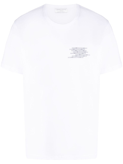 Société Anonyme Number-print Motif Cotton T-shirt In White