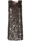 P.A.R.O.S.H SEQUINED SLEEVELESS DRESS