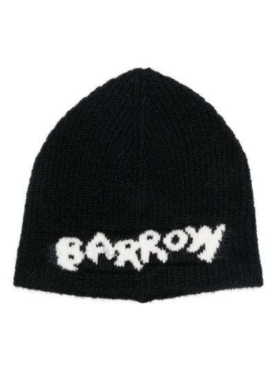 Barrow Logo-embroidered Pull-on Beanie In Black  