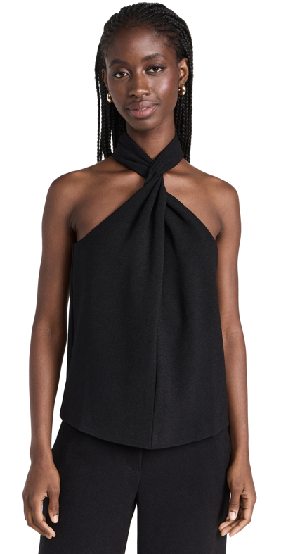 Anine Bing Becca Halterneck Sleeveless Top In Green