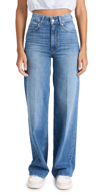 Paige Anessa High Waist Raw Hem Wide Leg Ankle Jeans In Stefania Distressed