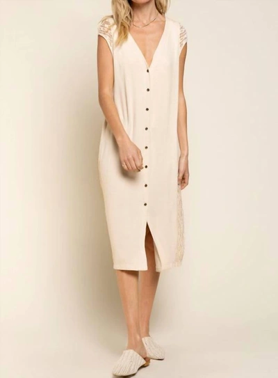 Pol Knit Dress In Beige