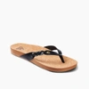 Reef Cushion Twist Court Flip Flop In Black