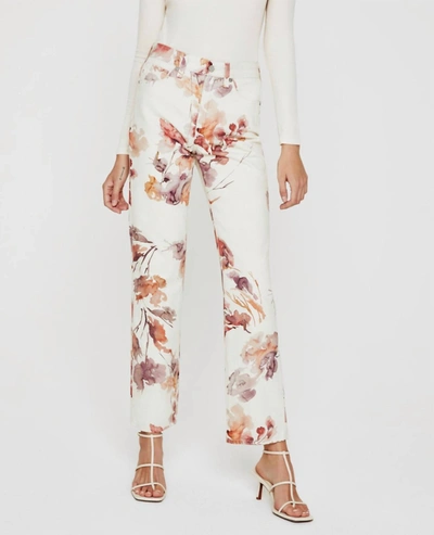 Ag Alexxis High-rise Vinte Jeans In Wine Floral Neutral Multi