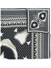 GIVENCHY SHARK TOOTH PRINTED SCARF,17F963394012137013