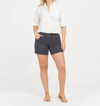 Spanx 6-inch Stretch Twill Shorts In Black
