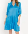 SOFIA COLLECTIONS SEAN TUNIC DRESS IN IMPERIAL BLUE
