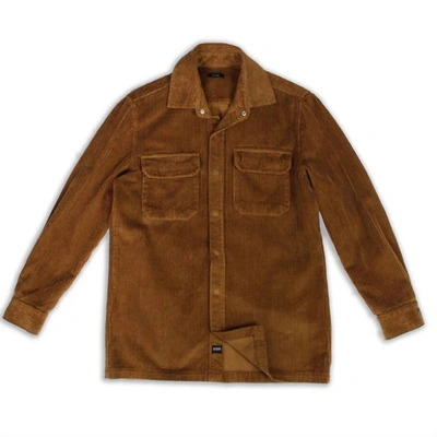 Benson Men's Asheville Corduroy Jacket In Camel In Brown