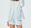 PAIGE CHELSEE PUFF SLEEVE BLAZER IN DOVE GREY