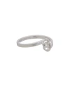 Gucci 18k White Gold Interlocking G Diamond Ring In Multi