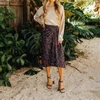 Ba&sh Phoebe Print Midi Skirt In Nuit In Multi