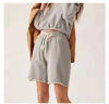 MOTHER THE KICK BACK KNEE SHORT IN HEATHER GREY