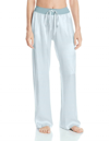 Pj Harlow Jolie Satin Pant With Draw String In Teal In Blue
