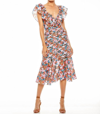 TALULAH CLOUD NINE MIDI DRESS IN COLOURFUL FIELDS