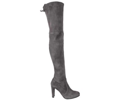 Stuart Weitzman Women's Highland Suede Over-the-knee Boot In Grey