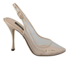 DOLCE & GABBANA Dolce & Gabbana Slingback PVC Clear High Heels Women's Shoes