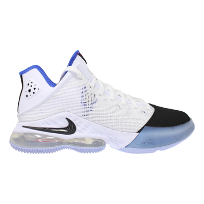 Nike Lebron 19 Low Basketball Shoes In White/black/blue