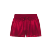 Pj Harlow Mikel Satin Sleep Boxer Shorts In Red