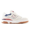 New Balance 550 Suede Sneakers Women In White/pink/red