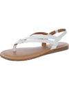 Zodiac Yasmin Womens Slip On Stretch Thong Sandals In White
