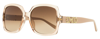 JIMMY CHOO WOMEN'S SQUARE SUNGLASSES SAMMI /G FWMHA NUDE 55MM