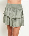 SOFIA COLLECTIONS ZAYA SKIRT IN MILITARY
