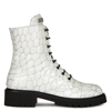Giuseppe Zanotti Thora Lace-up Cargo Boots In White