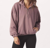 Glyder Complex Quarter Zip In Lavender Bark In Pink