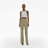 Helmut Lang Cropped Rib-knit Tank Top In Optic White