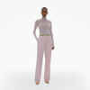 Helmut Lang Pull On Straight Leg Suiting Pants In Pink