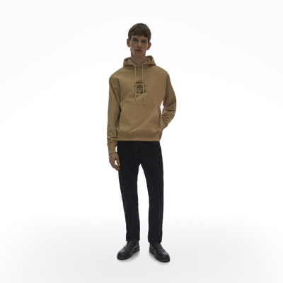 Helmut Lang Paris Postcard Hoodie In Gold