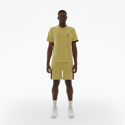 Helmut Lang Men's Slant Logo-print Cotton T-shirt In Uniform Khaki